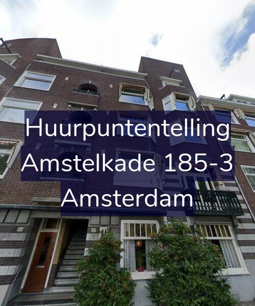 Foto gevel Huurpuntentelling voor Amstelkade 185-3, Amsterdam