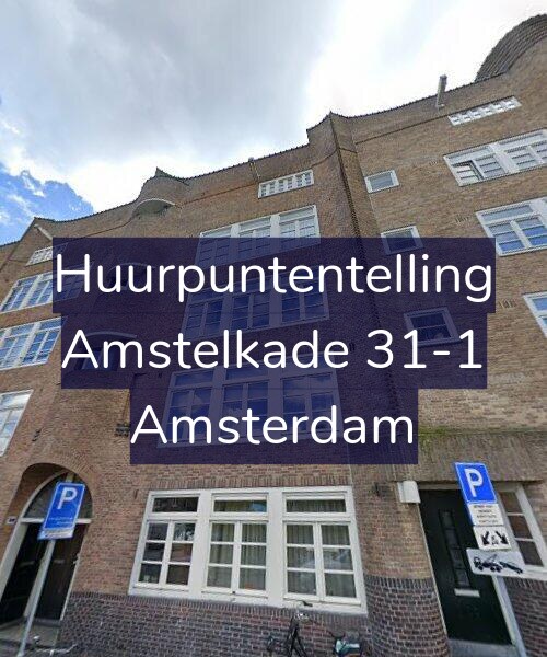 Foto gevel Huurpuntentelling voor Amstelkade 31-1, Amsterdam