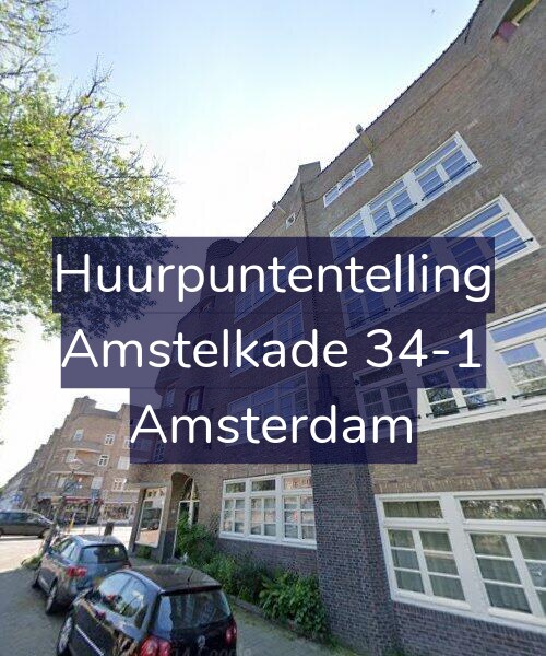 Foto gevel Huurpuntentelling voor Amstelkade 34-1, Amsterdam