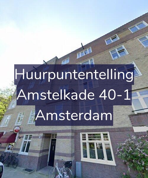 Foto gevel Huurpuntentelling voor Amstelkade 40-1, Amsterdam