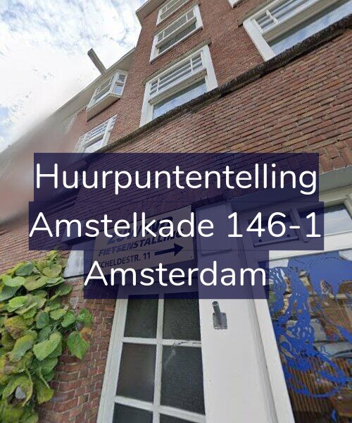 Foto gevel Huurpuntentelling voor Amstelkade 146-1, Amsterdam