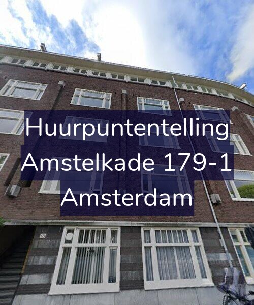 Foto gevel Huurpuntentelling voor Amstelkade 179-1, Amsterdam