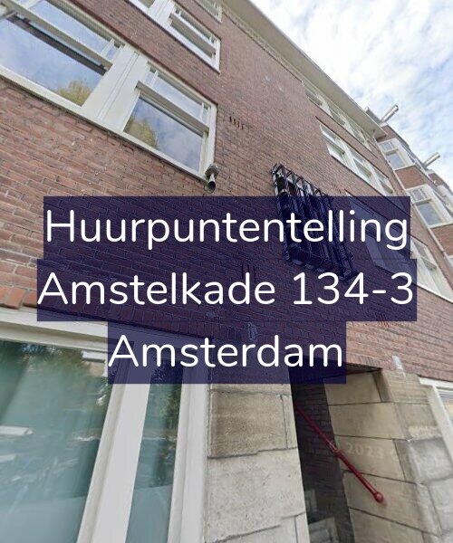 Foto gevel Huurpuntentelling voor Amstelkade 134-3, Amsterdam