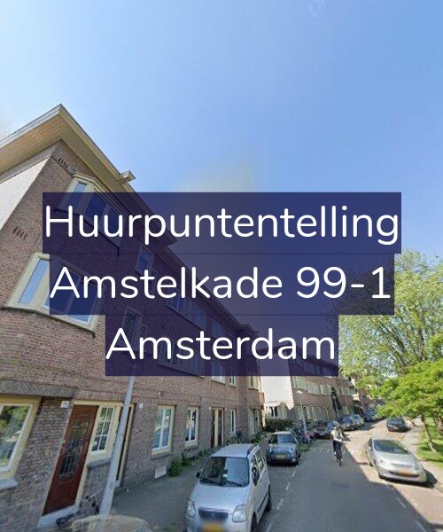 Foto gevel Huurpuntentelling voor Amstelkade 99-1, Amsterdam