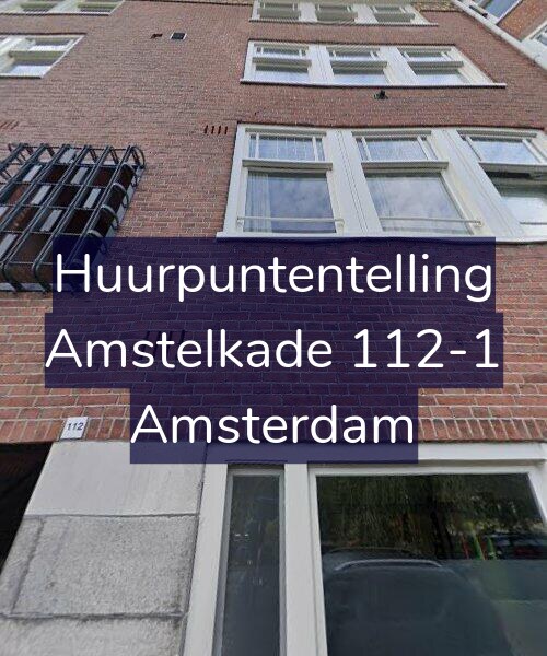 Foto gevel Huurpuntentelling voor Amstelkade 112-1, Amsterdam