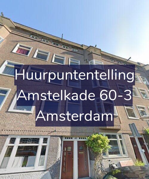 Foto gevel Huurpuntentelling voor Amstelkade 60-3, Amsterdam
