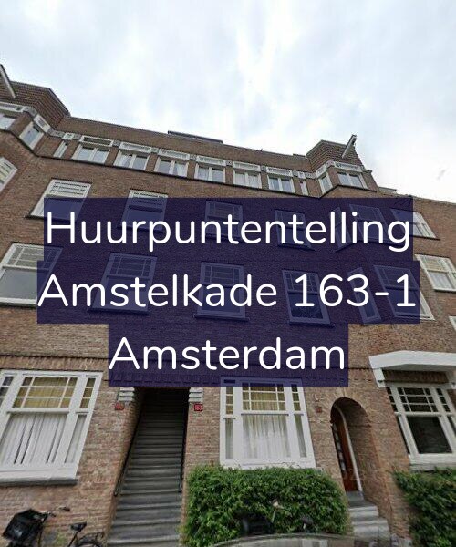 Foto gevel Huurpuntentelling voor Amstelkade 163-1, Amsterdam