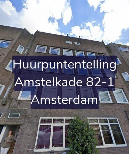 Foto gevel Huurpuntentelling voor Amstelkade 82-1, Amsterdam