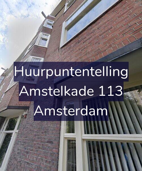 Foto gevel Huurpuntentelling voor Amstelkade 113, Amsterdam