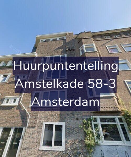 Foto gevel Huurpuntentelling voor Amstelkade 58-3, Amsterdam