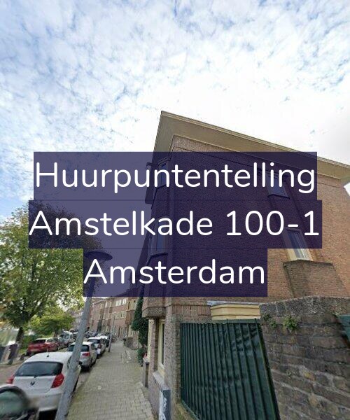 Foto gevel Huurpuntentelling voor Amstelkade 100-1, Amsterdam