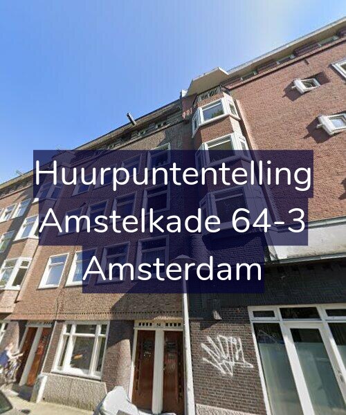 Foto gevel Huurpuntentelling voor Amstelkade 64-3, Amsterdam