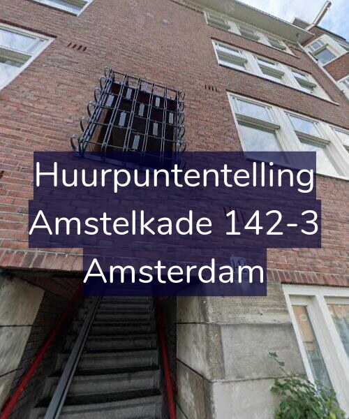 Foto gevel Huurpuntentelling voor Amstelkade 142-3, Amsterdam
