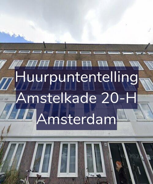 Foto gevel Huurpuntentelling voor Amstelkade 20-H, Amsterdam
