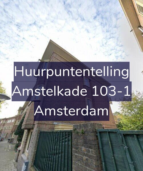 Foto gevel Huurpuntentelling voor Amstelkade 103-1, Amsterdam