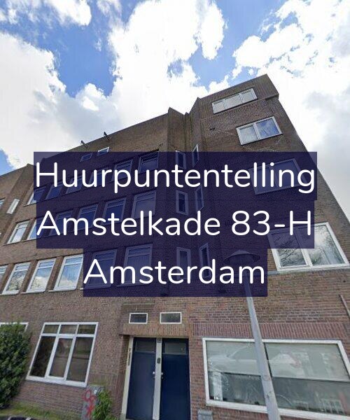 Foto gevel Huurpuntentelling voor Amstelkade 83-H, Amsterdam