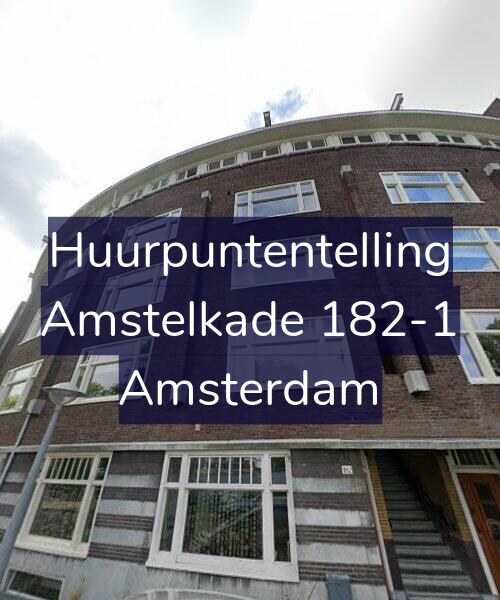 Foto gevel Huurpuntentelling voor Amstelkade 182-1, Amsterdam