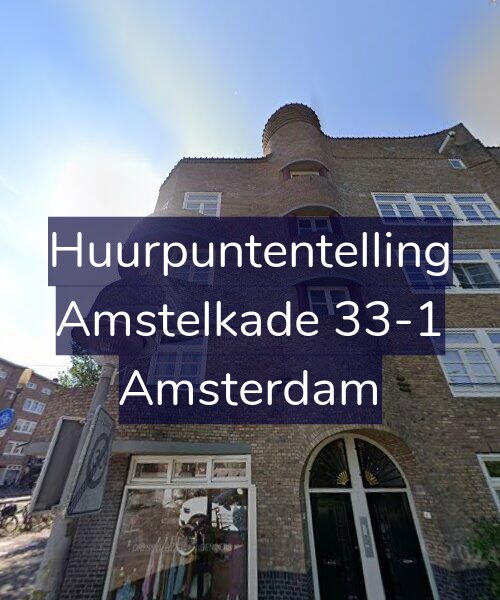 Foto gevel Huurpuntentelling voor Amstelkade 33-1, Amsterdam
