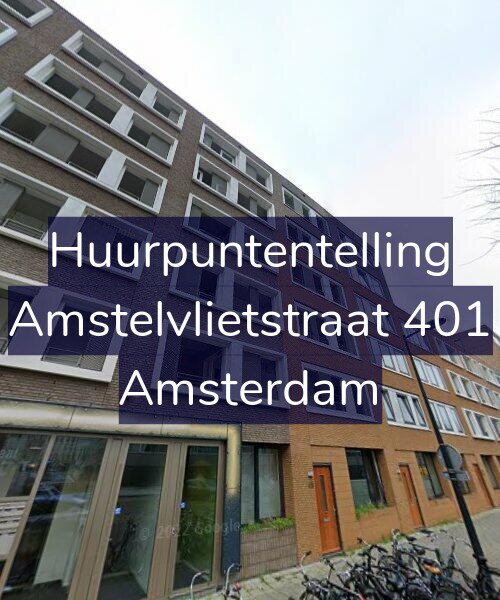 Foto gevel Huurpuntentelling voor Amstelvlietstraat 401, Amsterdam
