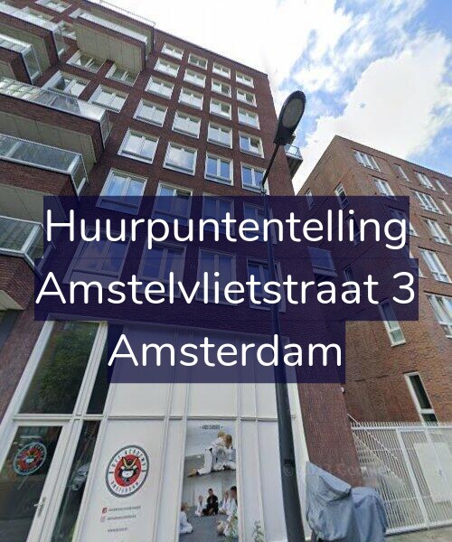 Foto gevel Huurpuntentelling voor Amstelvlietstraat 3, Amsterdam
