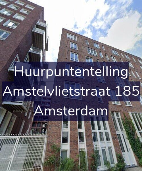 Foto gevel Huurpuntentelling voor Amstelvlietstraat 185, Amsterdam