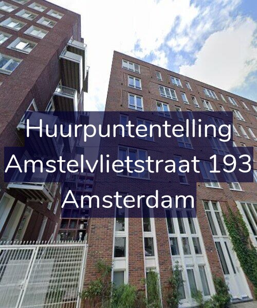 Foto gevel Huurpuntentelling voor Amstelvlietstraat 193, Amsterdam