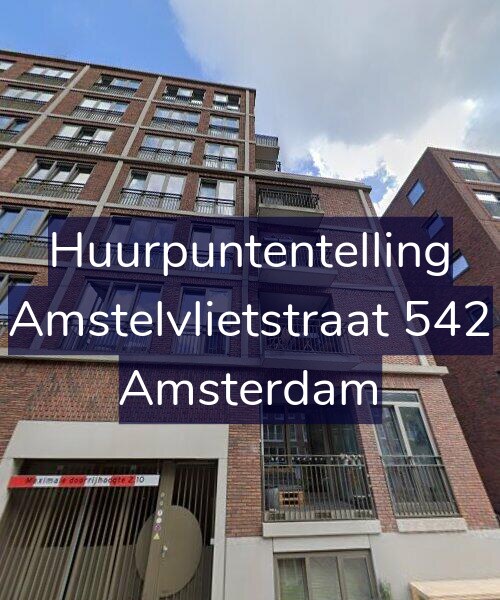 Foto gevel Huurpuntentelling voor Amstelvlietstraat 542, Amsterdam