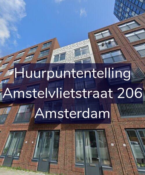 Foto gevel Huurpuntentelling voor Amstelvlietstraat 206, Amsterdam