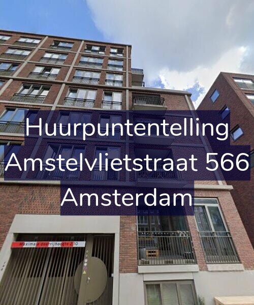 Foto gevel Huurpuntentelling voor Amstelvlietstraat 566, Amsterdam