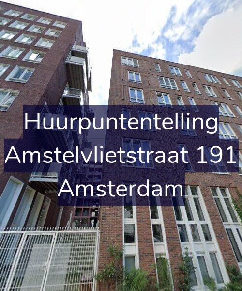 Foto gevel Huurpuntentelling voor Amstelvlietstraat 191, Amsterdam