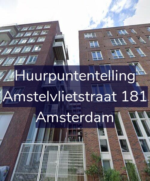Foto gevel Huurpuntentelling voor Amstelvlietstraat 181, Amsterdam