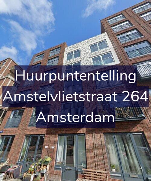 Foto gevel Huurpuntentelling voor Amstelvlietstraat 264, Amsterdam