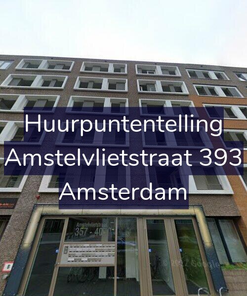 Foto gevel Huurpuntentelling voor Amstelvlietstraat 393, Amsterdam