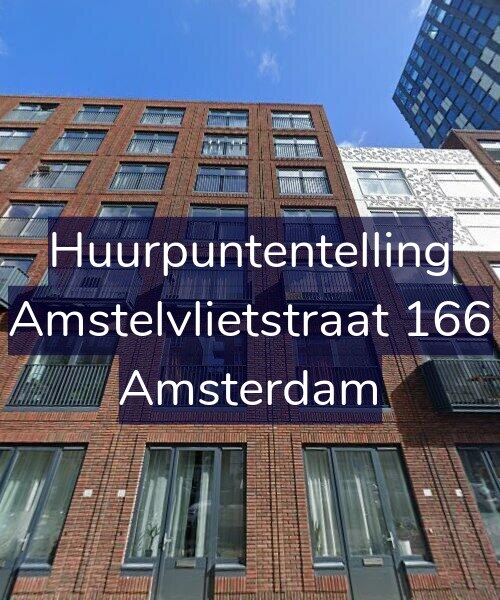 Foto gevel Huurpuntentelling voor Amstelvlietstraat 166, Amsterdam