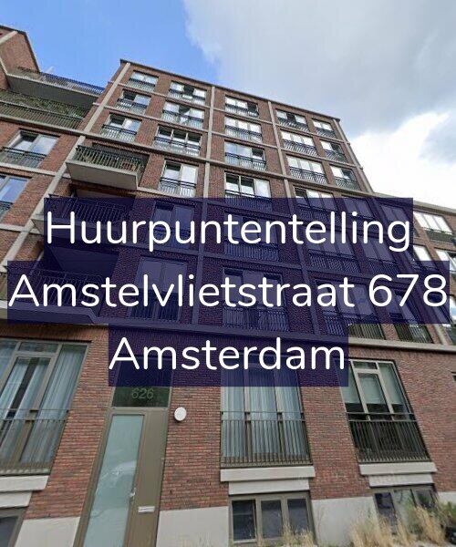 Foto gevel Huurpuntentelling voor Amstelvlietstraat 678, Amsterdam