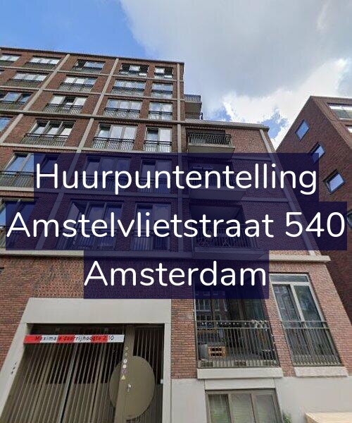 Foto gevel Huurpuntentelling voor Amstelvlietstraat 540, Amsterdam