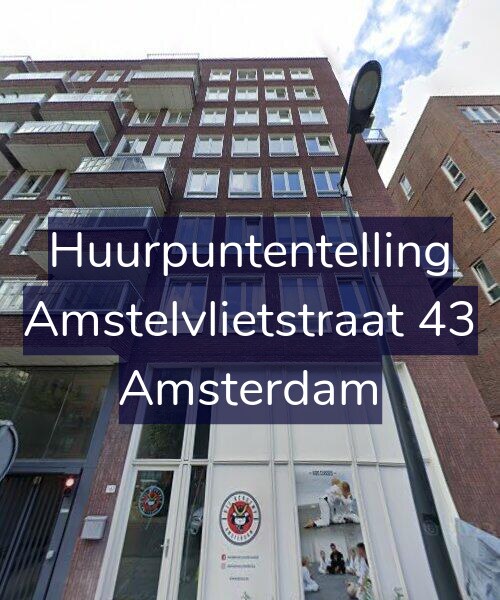 Foto gevel Huurpuntentelling voor Amstelvlietstraat 43, Amsterdam