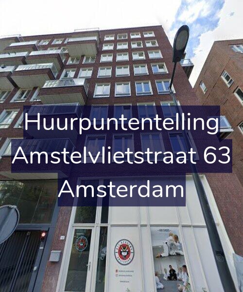 Foto gevel Huurpuntentelling voor Amstelvlietstraat 63, Amsterdam
