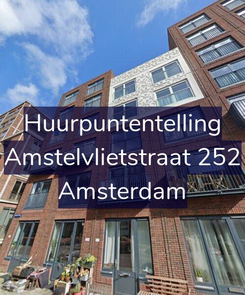 Foto gevel Huurpuntentelling voor Amstelvlietstraat 252, Amsterdam
