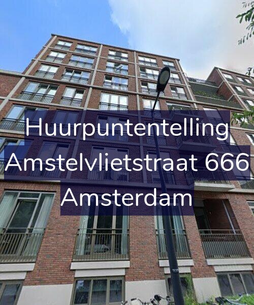 Foto gevel Huurpuntentelling voor Amstelvlietstraat 666, Amsterdam
