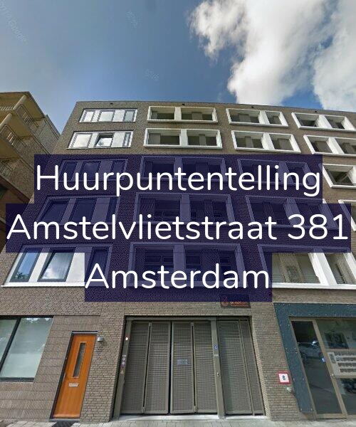 Foto gevel Huurpuntentelling voor Amstelvlietstraat 381, Amsterdam