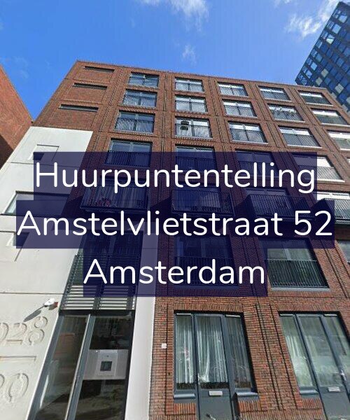 Foto gevel Huurpuntentelling voor Amstelvlietstraat 52, Amsterdam