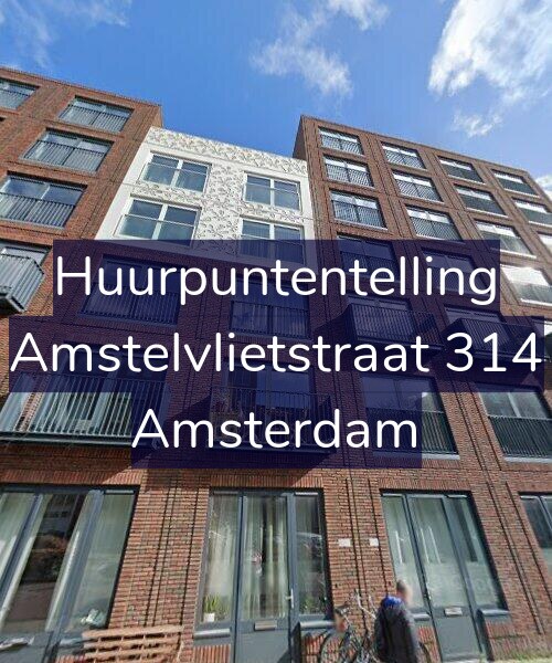 Foto gevel Huurpuntentelling voor Amstelvlietstraat 314, Amsterdam