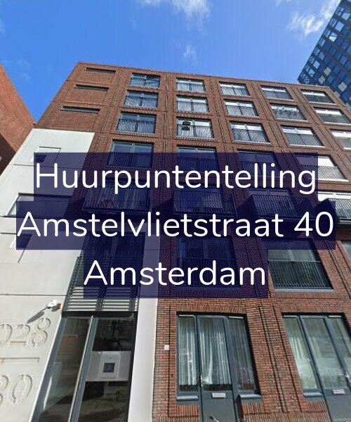 Foto gevel Huurpuntentelling voor Amstelvlietstraat 40, Amsterdam