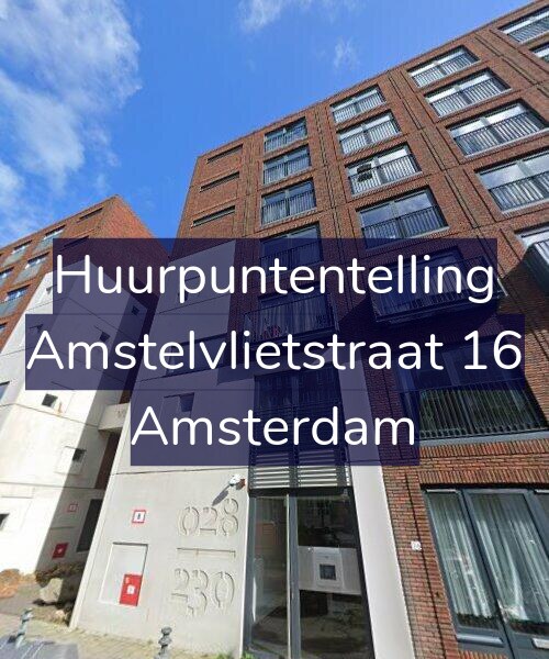 Foto gevel Huurpuntentelling voor Amstelvlietstraat 16, Amsterdam