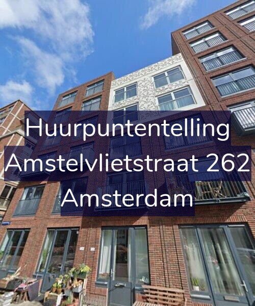 Foto gevel Huurpuntentelling voor Amstelvlietstraat 262, Amsterdam