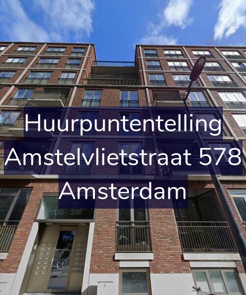 Foto gevel Huurpuntentelling voor Amstelvlietstraat 578, Amsterdam