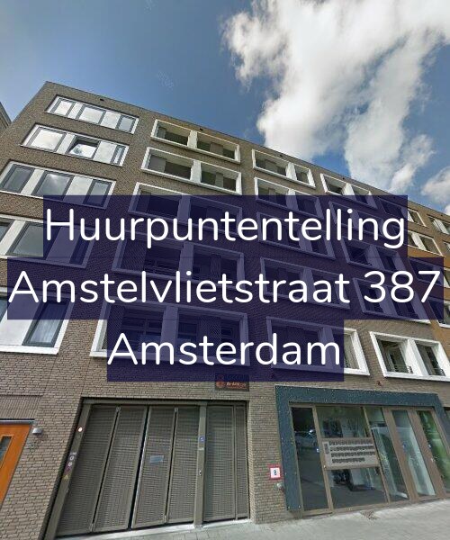 Foto gevel Huurpuntentelling voor Amstelvlietstraat 387, Amsterdam