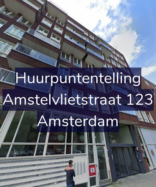Foto gevel Huurpuntentelling voor Amstelvlietstraat 123, Amsterdam