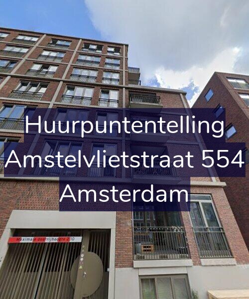 Foto gevel Huurpuntentelling voor Amstelvlietstraat 554, Amsterdam